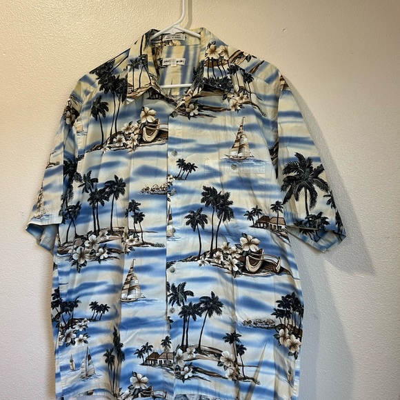 Pierre Cardin Other - Vintage Pierre Cardin XL Hawaiin Tropical Summer button Up Collared Shirt